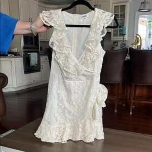 Elegant White Lace Dress